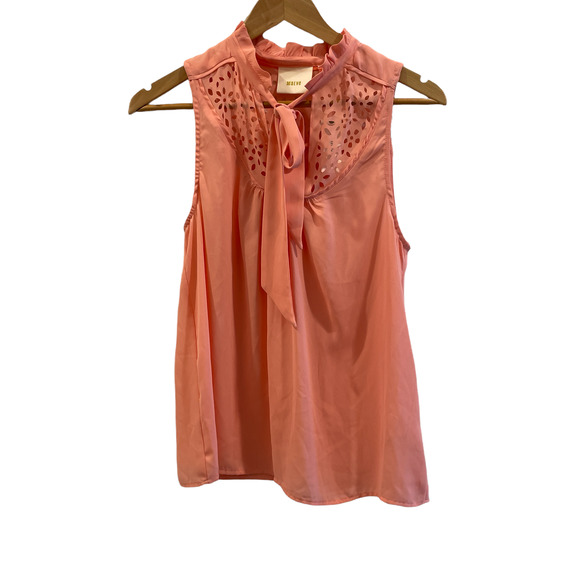 Maeve Tops - NWT Maeve Coral Cutout Sleeveless Pink/Rose Blouse Size 6